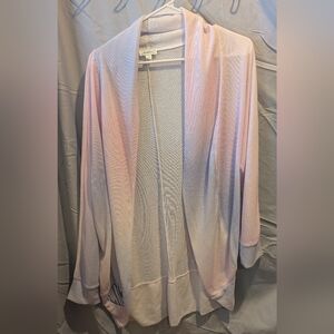 Women's Pink Open-Front Sweater Jordann